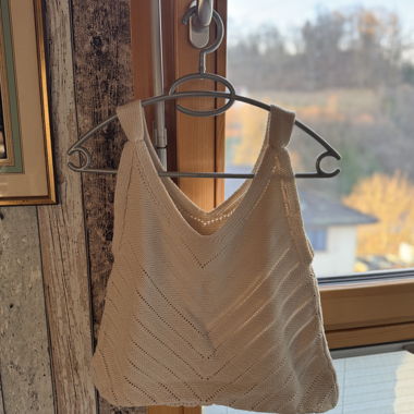 Pull tricoté blanc - Taille L 
