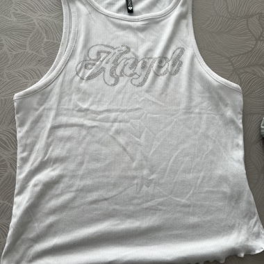 White Chicorée Tank Top «Angel»