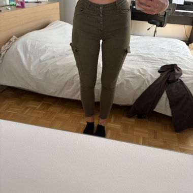 Jeans vert cargo 