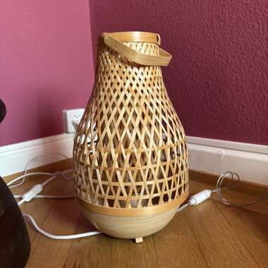 Lampada da tavolo o da terra in bamboo IKEA