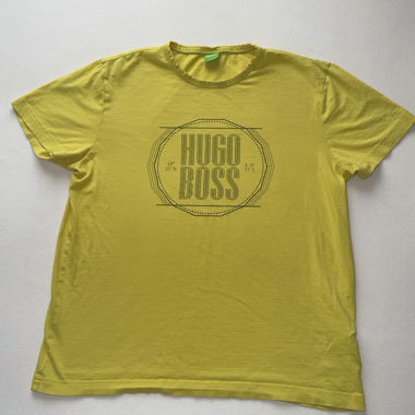 T-shirt giallo Hugo Boss