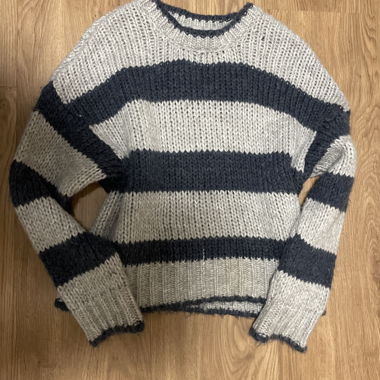 Maglione di lana a righe