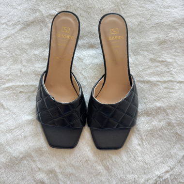 Mules noires Seaside
