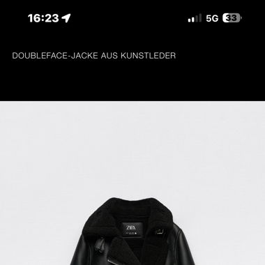 Doubleface- Jacke aus Kunstleder