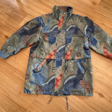 Vintage Green Print Jacket