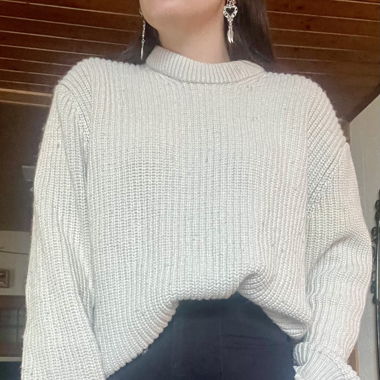 Pull tricot épais unisexe 
