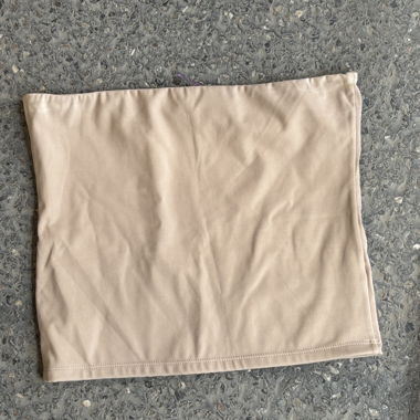 Haut tube beige bandeau