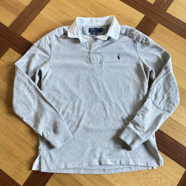 Polo Ralph Lauren graues Rugby-Hemd