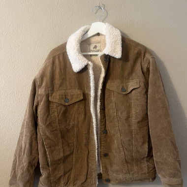 Veste automnes velours côtelé 