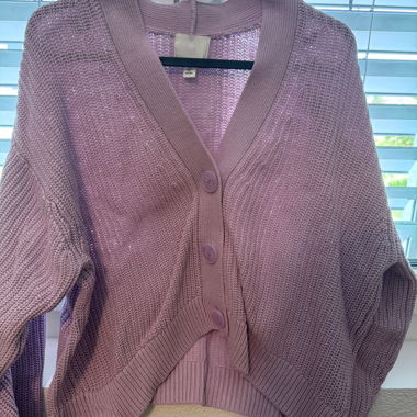Cardigan in maglia lilla H&M
