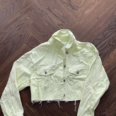 Bershka Jeansjacke neongrün 