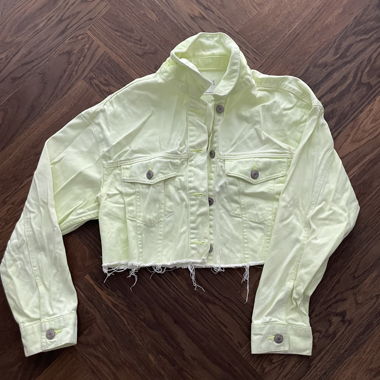 Bershka Jeansjacke neongrün 