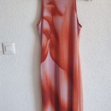 Langes ärmelloses Kleid