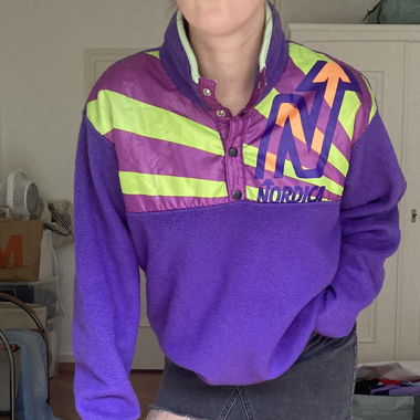 Vintage 90s Nordic Fleece Pullover