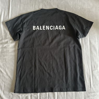 T-shirt Balenciaga noir à logo Streetwear