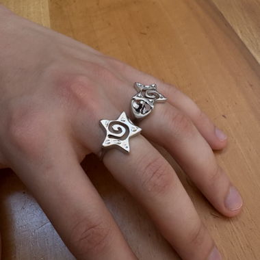 Anelli a Stella color argento