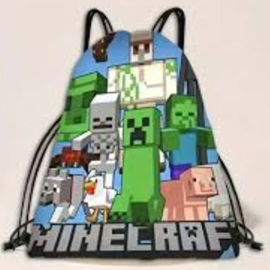 Sac à cordon de serrage pour gym Minecraft 