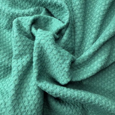 Street One - grünes Jersey-Kleid mit geometrischem Muster