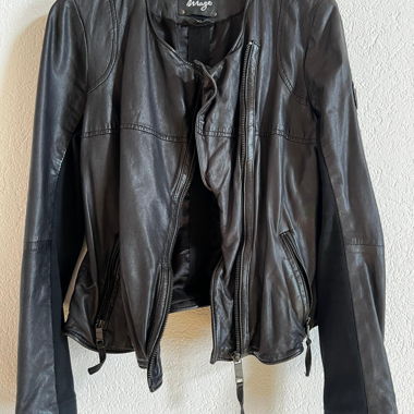Faux leather jacket