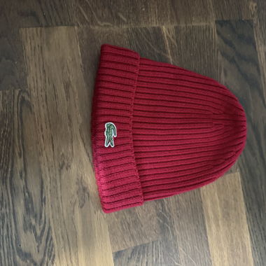 Lacoste Red Beanie