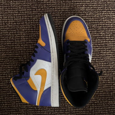 Air Jordan Mid Sneaker lilac/yellow