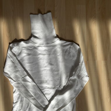 White turtleneck