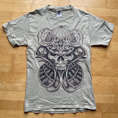T-shirt graphique beige