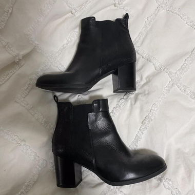 Kiomi genuine leather shoes black