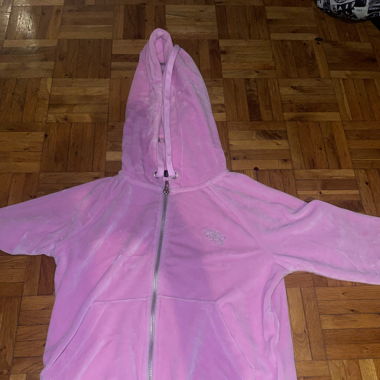 PINKE SAMTJACKE