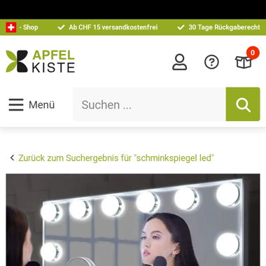 LED Lichter für den Schminkspiegel