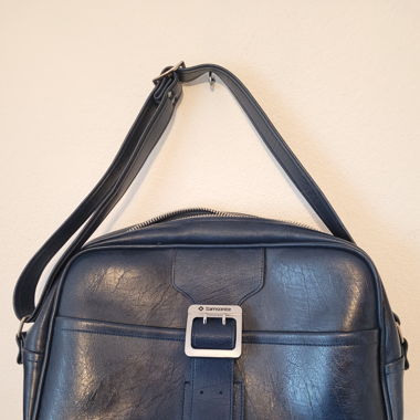 Sac 'Samsonite" Vintage bleu