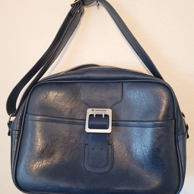 Sac 'Samsonite" Vintage bleu