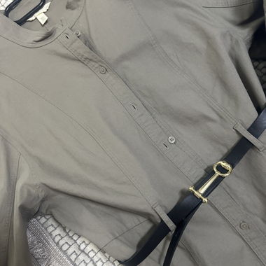 Abito camicia grigio