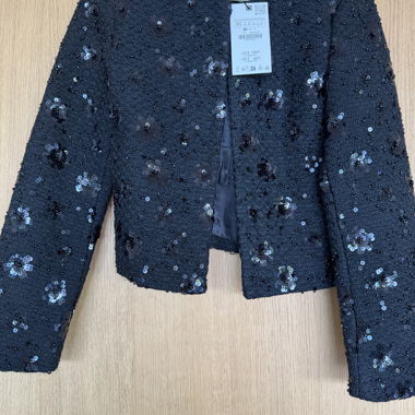 Veste ZARA noire à sequins