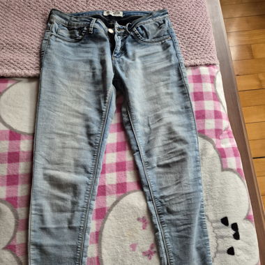 Hellblaue Skinny fit Jeans