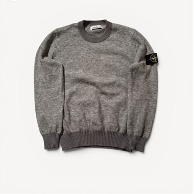 Maglione in maglia grigio Stone Island