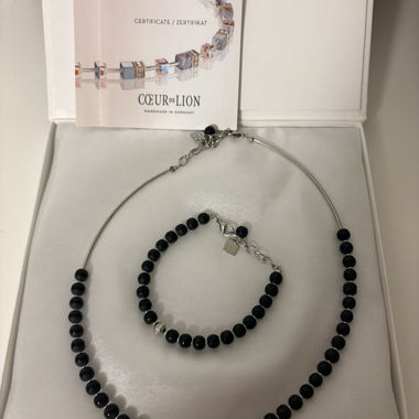 Hematite necklace and bracelet set