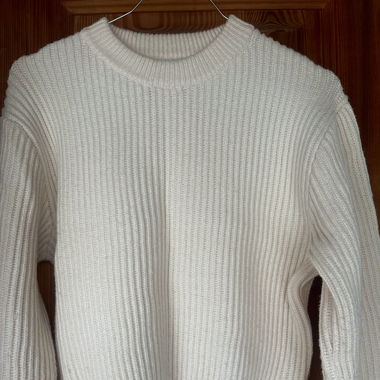 Pull en maille côtelée Bershka