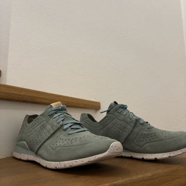 Sneakers UGG Tye 43, pelle scamosciata nubuck, verde matcha