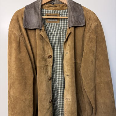Veste en daim – Marron – Marque Originale