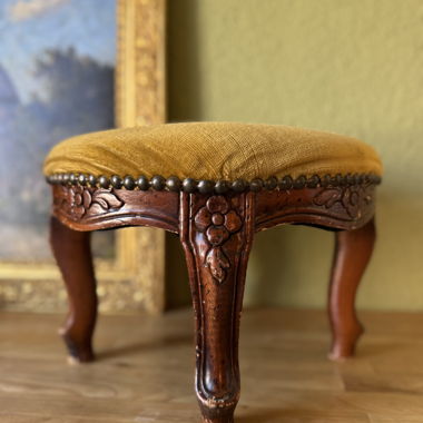 Pouf ottomano vintage imbottito