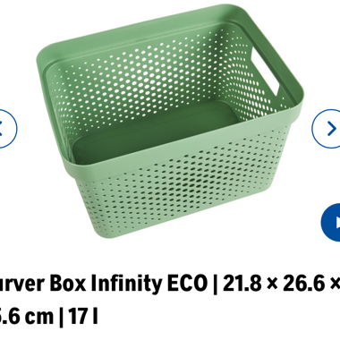 4x scatole portaoggetti verdi