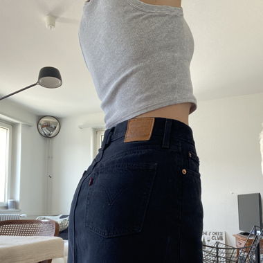 LEVIS MOM SKIRT BLACK