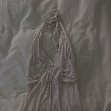 Neckholder top white