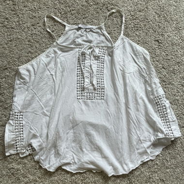 Top bianco Bohostyle