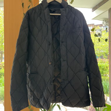 Quilted black jacket XXL