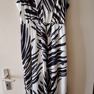 Maxikleid H&M in Schwarz und Weiss