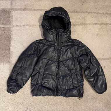 LEATHER PUFFER JACKET - PULL & BEAR