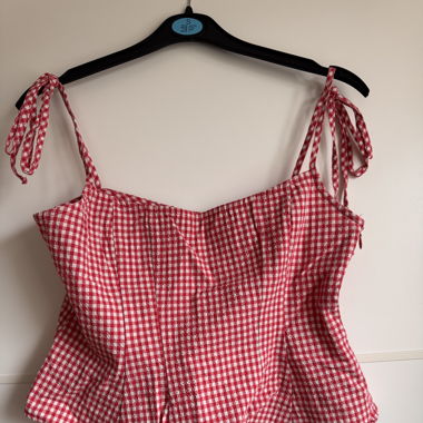 Karriertes Top 