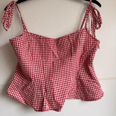 Karriertes Top 